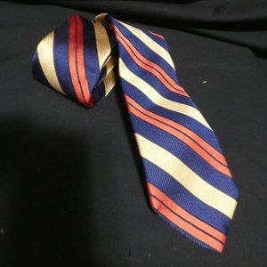 Striped Necktie | Hand Crafted In Canada | 100% Italian Silk